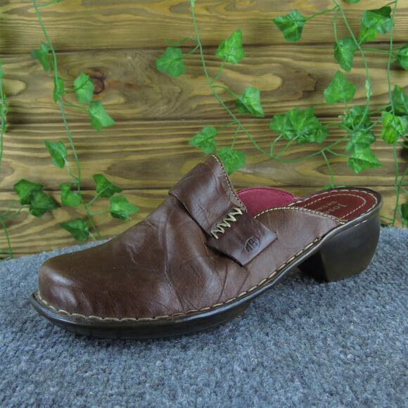 Josef Seibel Women's Clog Mule Brown Leather Sz 8 Medium Gently Used 2025 - Picture 1 of 6